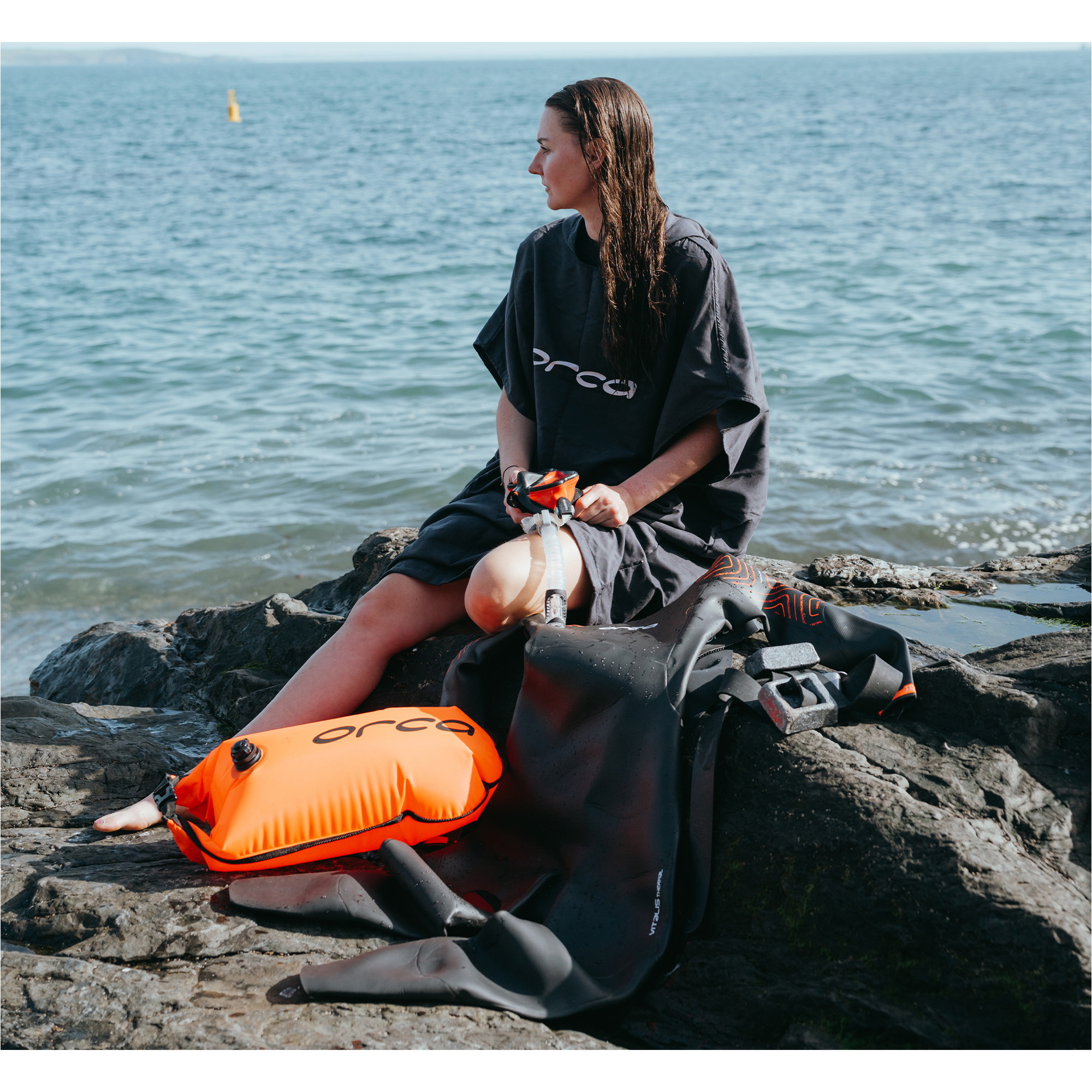 2026 Orca Open Water Safety Buoy LA480054 - Hi-Vis Orange